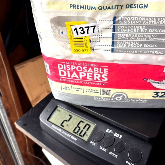 Ultra Protection Disposable Dog Diapers Medium 32 Ct Leak Proof Repositionable F - Picture 6 of 6